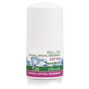 MACROVITA Olive.elia Deodorant Roll-On mit natürlichen Kristall Cotton 50ml